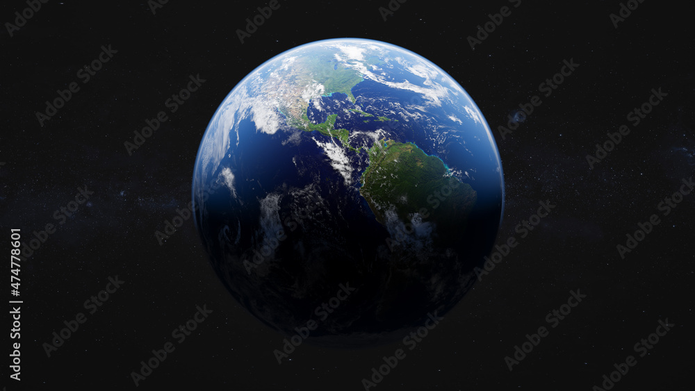 Sticker planet earth in space. high resolution view. elements of this image furnished by nasa
