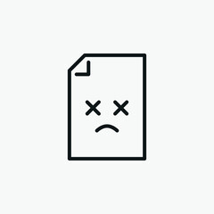 File Error vector sign icon