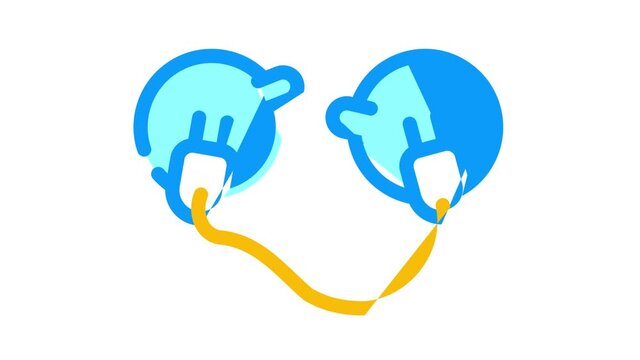 stimulant with stickers animated color icon stimulant with stickers sign. isolated on white background