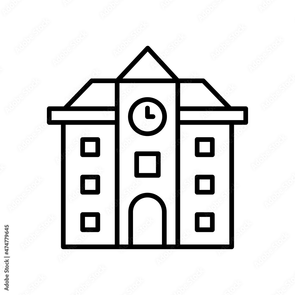 Poster collage vector outline icon for web isolated on white background eps 10 file