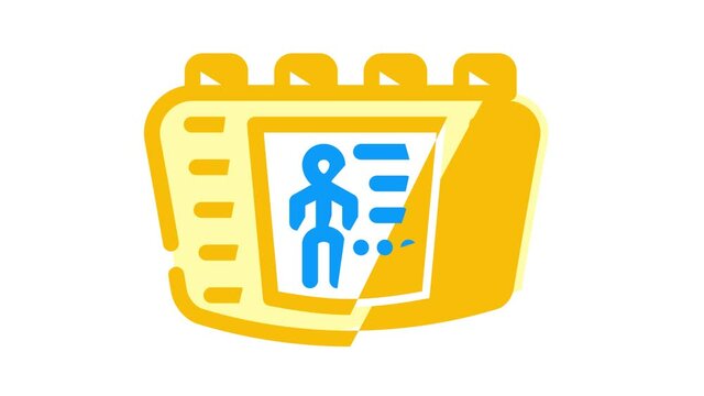 digital stimulant animated color icon digital stimulant sign. isolated on white background