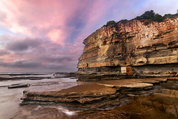 large headland at terrigal on the nsw central coast at sunrise