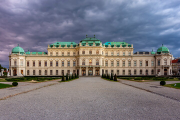 Fototapeta na wymiar Upper Belvedere palace and gardens in Vienna, Austria