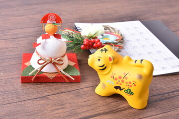 虎年とお正月イメージ