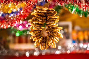 Sibiu Christmas Market decorations, Romania.