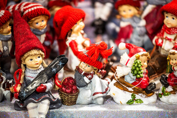 Strasbourg, France - Christmas Market winter traditional decoration