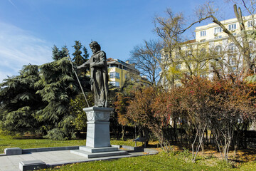 Monument of Bulgarian Tsar Samuel, Sofia, Bulgaria - obrazy, fototapety, plakaty