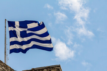 Greek national flag, Hellenic Republic, GR