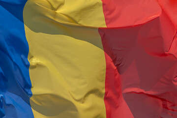 Romanian national flag. Romania. RO
