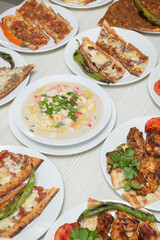 Types of pita and kebabs