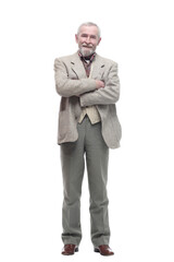 full-length. casual elderly man in business clothes .