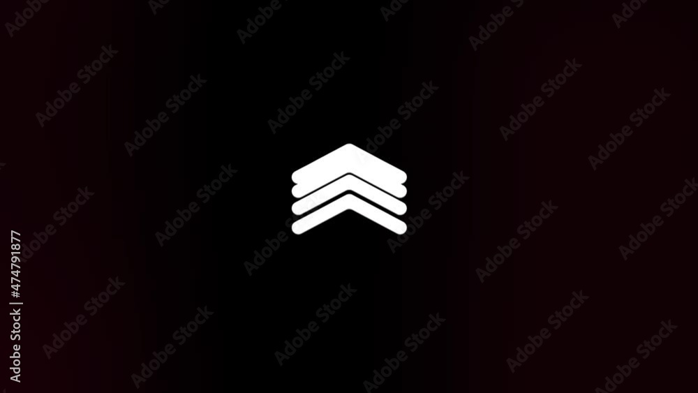 Poster Glitch Swipe up animation button. Application and social network icons, swipe up for advertising. Social media scroll arrows. 4K video animation with alpha channel