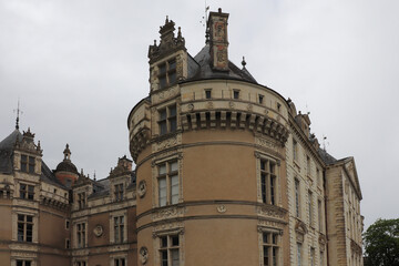 Fototapeta na wymiar Pays de la Loire - Sarthe - Château du Lude - La Tour Sud-Est 