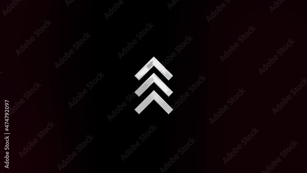Poster Glitch Swipe up animation button. Application and social network icons, swipe up for advertising. Social media scroll arrows. 4K video animation with alpha channel