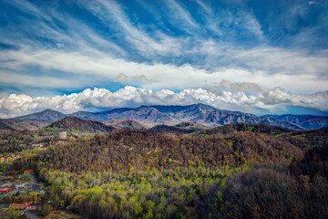 Great smoke mountain in Tennessee usa