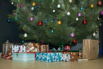 christmas tree and decorations