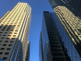 Obraz na płótnie Canvas skyscrapers in downtown