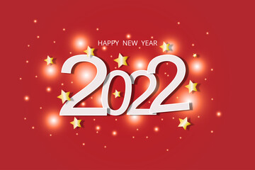 Happy new year 2022 poster. 3d illustration 3d rendering. year 2022 poster. 2022 post. new year background.
