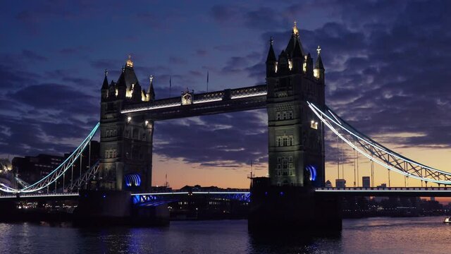 London Tower Bridge at Dawn