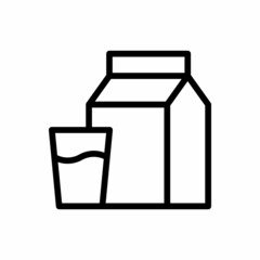 milk icon vector
