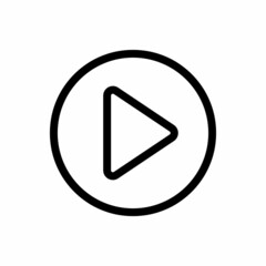 play button icon vector