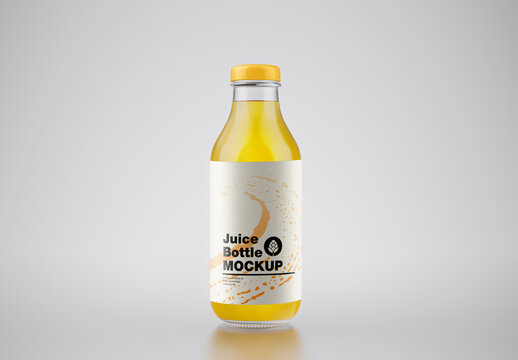 Orange Juice Bottle Mockup