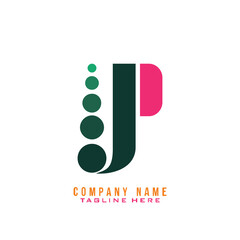 JP lettering logo is simple, easy to understand and authoritative