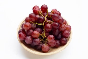 Fresh grape on white background.