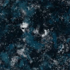 Seamless navy blue and white abstract grungy seamless surface pattern design for print. High quality illustration. Texture for background or textile or fabric or wallpaper or interior design. - 474806033
