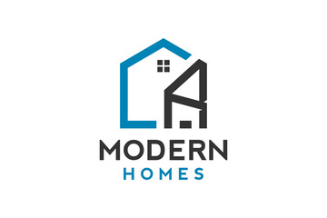 Logo design of R in vector for construction, home, real estate, building, property. Minimal awesome trendy professional logo design template.
