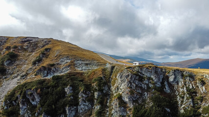 Camper on Top of Mountains