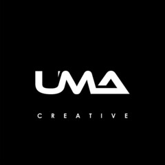 UMA Letter Initial Logo Design Template Vector Illustration