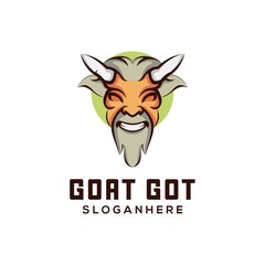 goat mascot logo design
