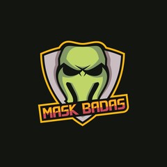 mask mascot logo design
