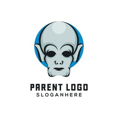 parrent mascot logo design