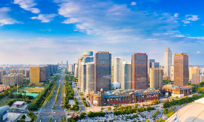 Urban environment of Nantong Central Business District, Jiangsu Province