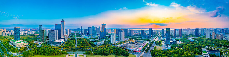 Urban environment of Nantong Central Business District, Jiangsu Province © Weiming