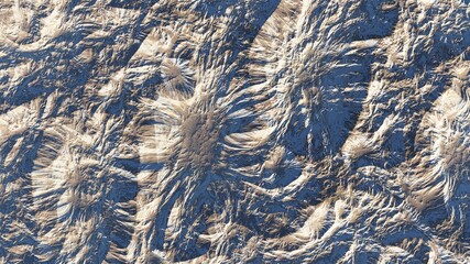 abstract cosmic texture, beautiful alien planet in far space, detailed planet surface, abstract aerial view, abstract texture, science fiction, cosmic landscape