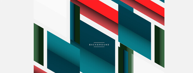 Background. Geometric diagonal square shapes and lines abstract composition. Vector illustration for wallpaper banner background or landing page