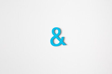 Blue wooden symbol 