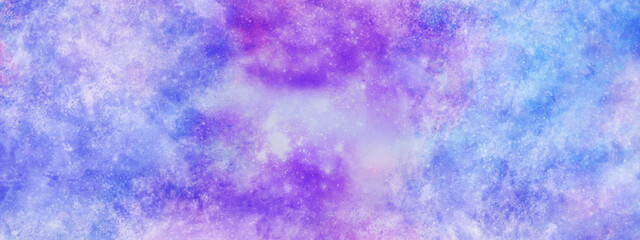 Distant planet elements of this image furnished by NASA, Night landscape with colorful Milky Way background with stars, Beautiful Universe. Space.
