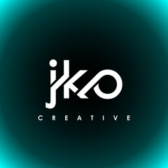 JKO Letter Initial Logo Design Template Vector Illustration