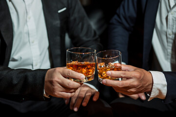 whiskey, for a friendly party in a bar or a restaurant.