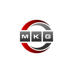 Fototapeta premium MKG Letter Initial Logo Design Template Vector Illustration