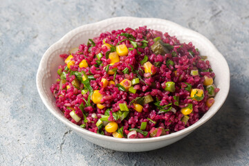 Bulgur Salad with Turnips (Turkish name; salgamli bulgur salatasi)