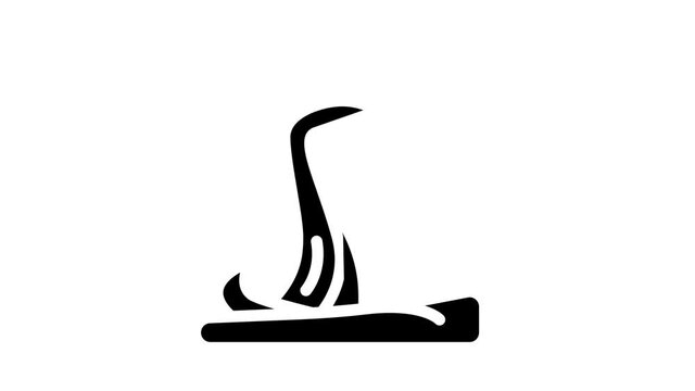 maltodextrin molasses animated glyph icon maltodextrin molasses sign. isolated on white background