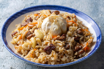 Traditional delicacies, Uzbek pilaf (Turkish name; Ozbek pilavi)