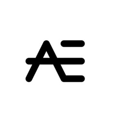 Ae ea a e letter logo
