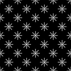 Seamless pattern with steering wheels vector illustration.