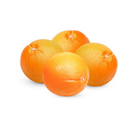 Fresh orange isolated on white background